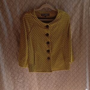 Windridge Cheryl Nash,size L, womens yellow jacket, vintage
